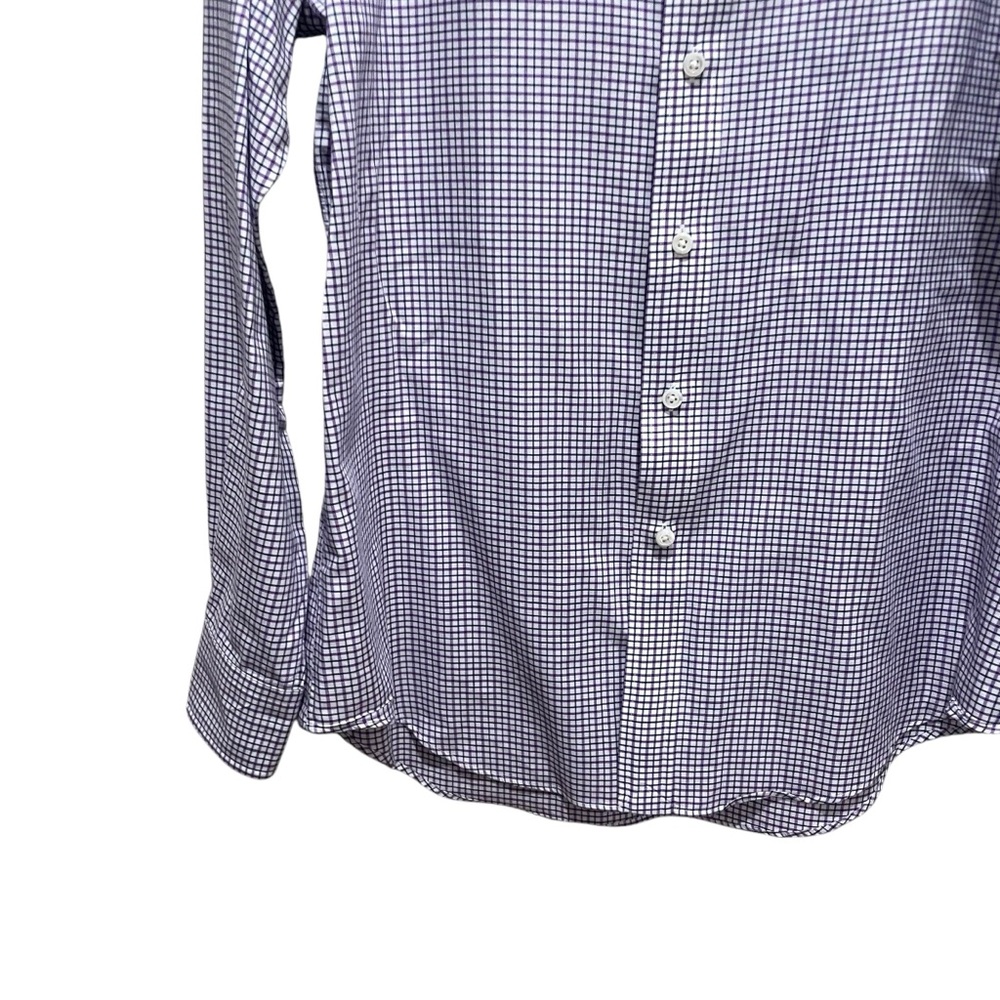 Polo Ralph Lauren Checkered Button Down Shirt Purple and White Mens Size Medium - Picture 4 of 8